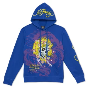 Blue Ed Hardy Hoodie