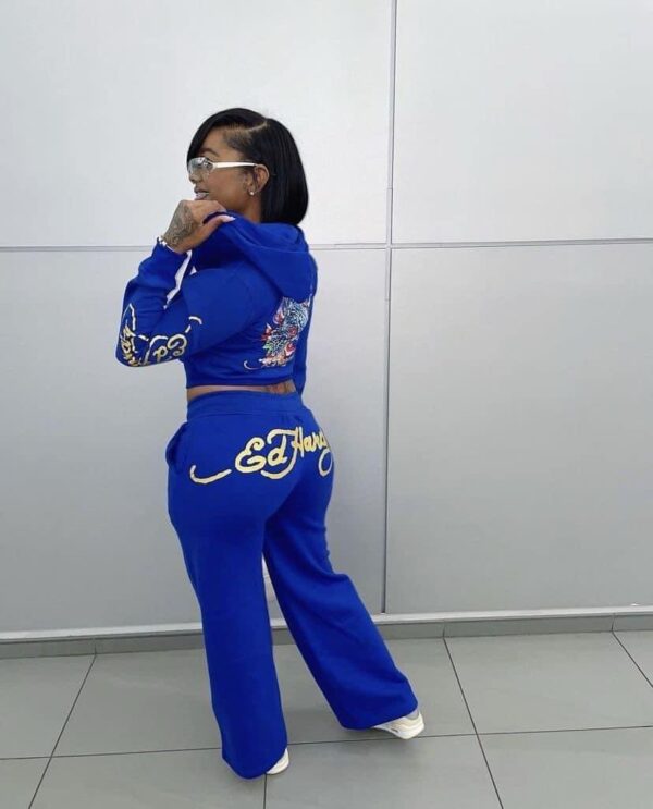 Blue Ed Hardy Sweatsuit