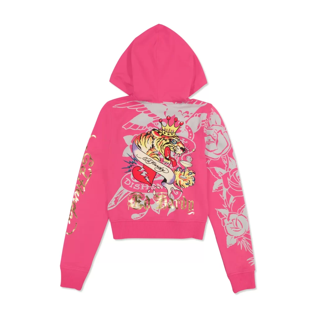 Pink Ed Hardy Hoodie