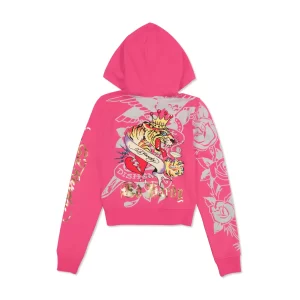 Pink Ed Hardy Hoodie