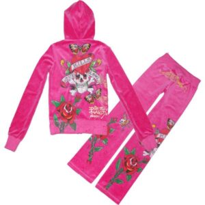 Pink Ed Hardy Sweatsuit