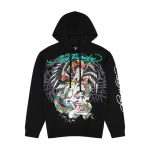 BATTLE SKULL BLACK PULLOVER HOODIE