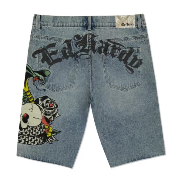 COBRA DENIM SKATER SHORT