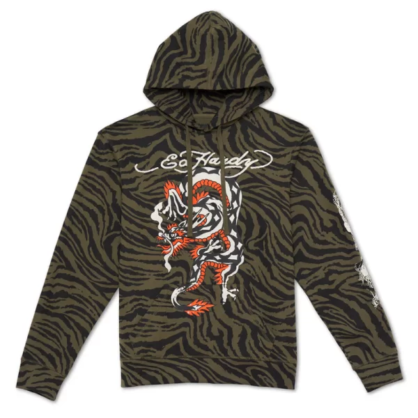 DRAGON ZEBRA CAMO HOODIE