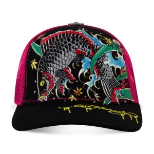 EMBROIDERED KOI FISH HAT