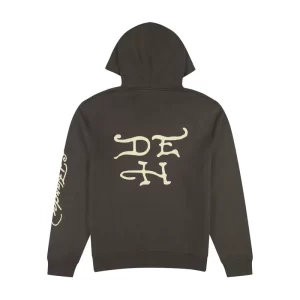 EXPLODING SKULL CHARCOAL PULLOVER HOODIE