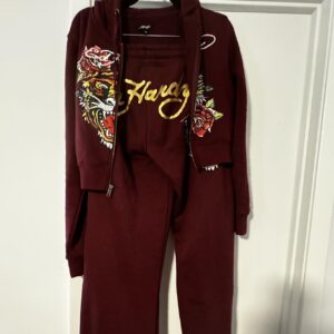 Ed Hardy Women’s Burgundy Jumpsuit