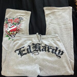 Ed Hardy Women’s Grey and Gold Joggers Tracksuits