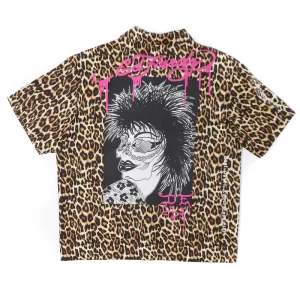 PUNK LEOPARD BOXY CAMP SHIRT