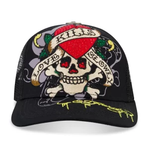 RHINESTONE LKS SKULL HAT